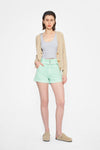 Eva Ultra High-Rise Denim Bermuda Shorts-Shorts-BAYEAS