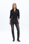 High Rise Skinny Jeans-Skinny-BAYEAS