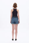Classic Rolled Hem Denim Shorts-Shorts-BAYEAS