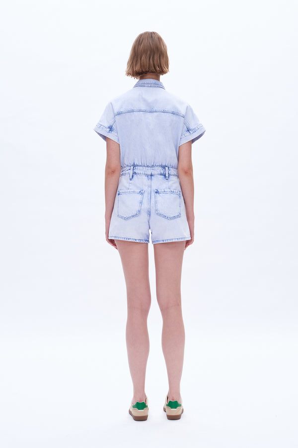 Nora Denim Rompers-Rompers-BAYEAS