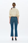 High Rise Cropped Flare Pants