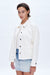 Plain White Denim Jacket-Jackets-BAYEAS