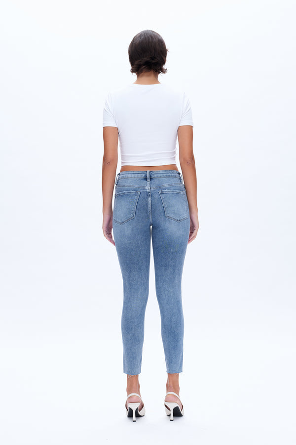 Classic Skinny Jeans Faded Wash-Skinny-BAYEAS
