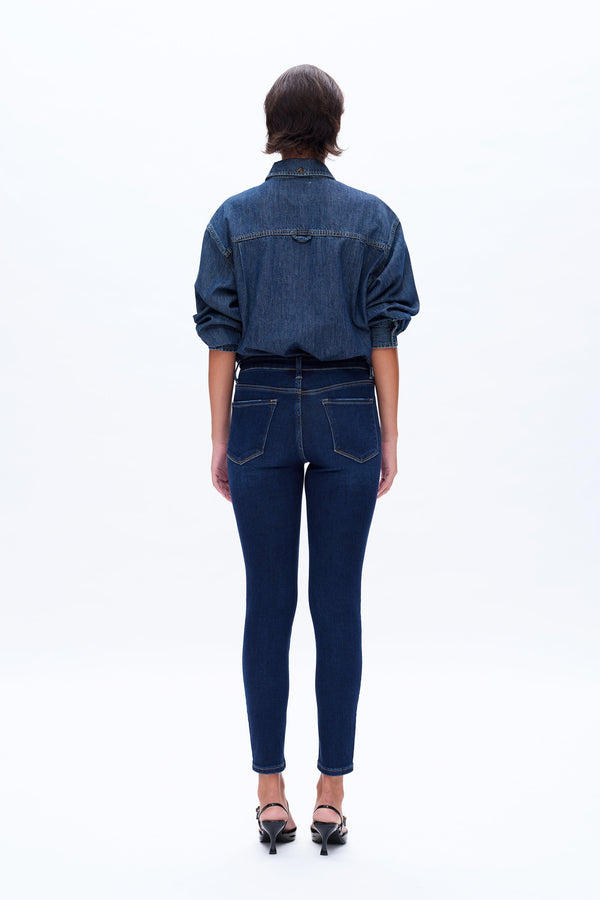 Mid Rise Ankle Skinny Jeans-Skinny-BAYEAS