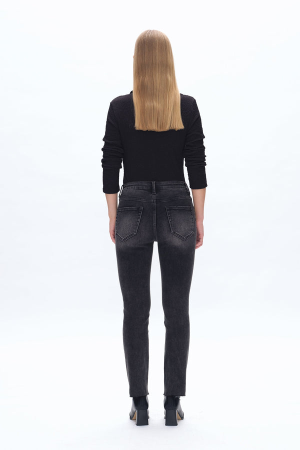 High Rise Skinny Jeans-Skinny-BAYEAS