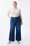 High Rise Ankle Wide Leg Jeans
