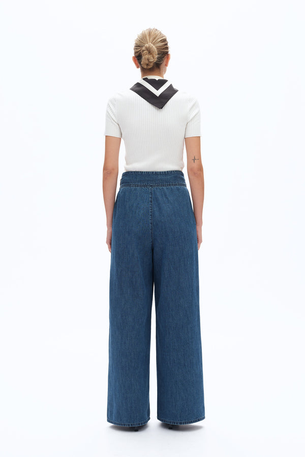 High Rise Wide Leg Jeans-Wide Leg-BAYEAS