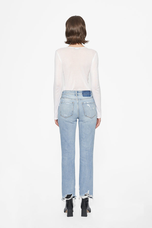 Christine Distressed Mom Jeans-Mom Jeans-BAYEAS