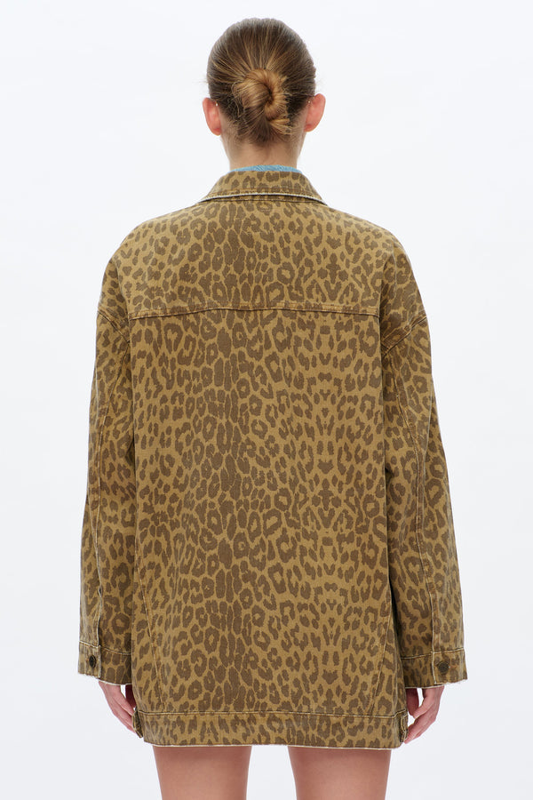 Relaxed Leopard Jacket-Jackets-BAYEAS