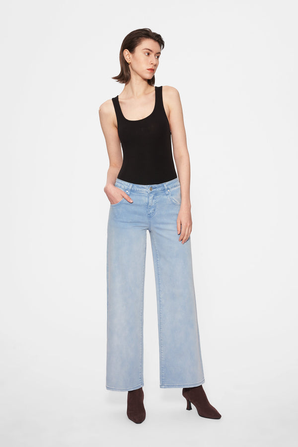 Luna Mid Rise Wide Leg Pants-Wide Leg-BAYEAS