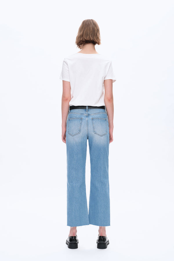 High Rise Straight Leg Jeans