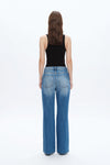 Rita High Rise Distressed Wide Leg Jeans-Wide Leg-BAYEAS