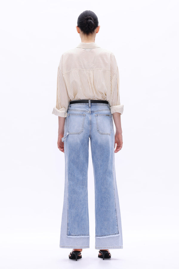 JEREMY MID-RISE TWO-TONES WIDE LEG-BAYEAS