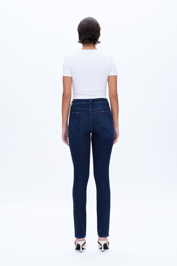 July Mid Rise Slim Fit Jeans-Straight-BAYEAS