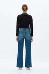 High Rise Wide Leg Denim Jeans