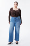 Modern High Rise Wide Leg Jeans