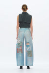High Rise Barrel Leg Jeans-Barrel-BAYEAS