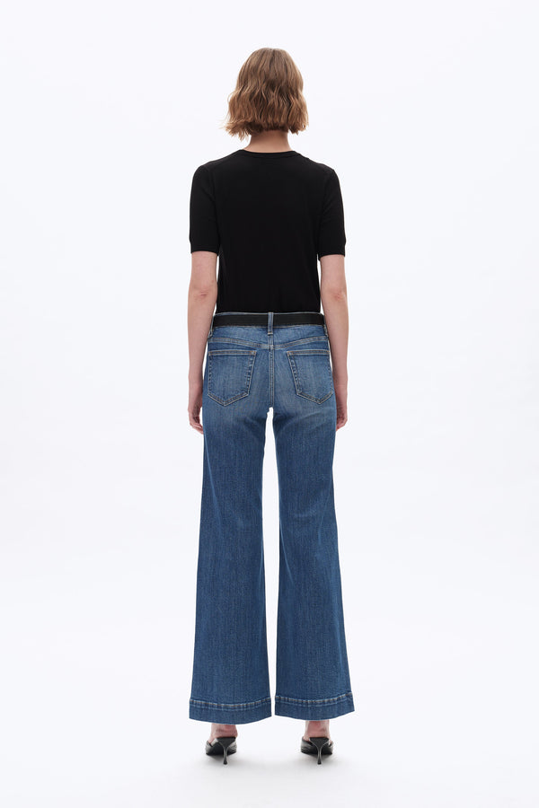 Low Rise Wide Leg Denim Jeans-Wide Leg-BAYEAS