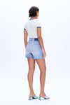 Lily Ripped Denim Shorts-Shorts-BAYEAS