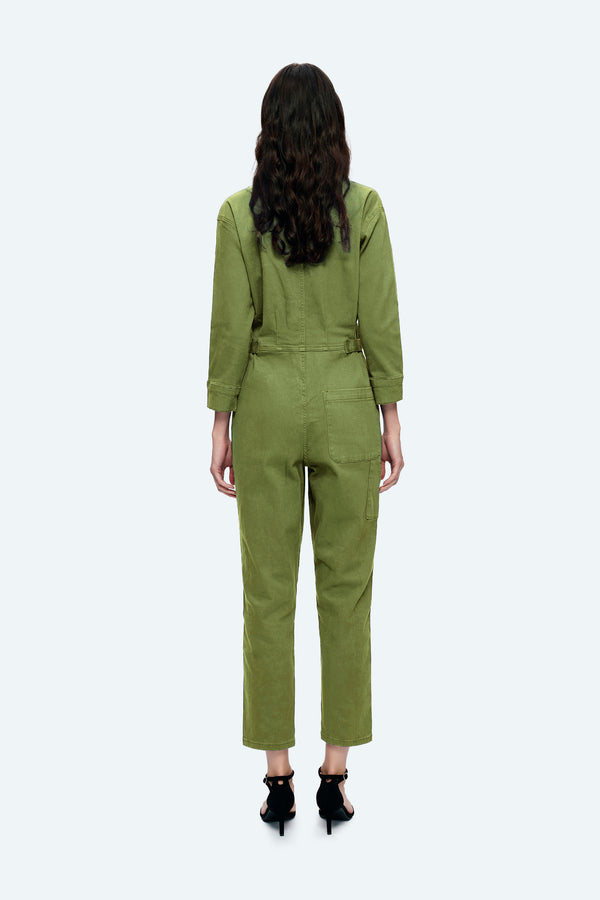 LS Jumpsuit With Front Patch Pockets
