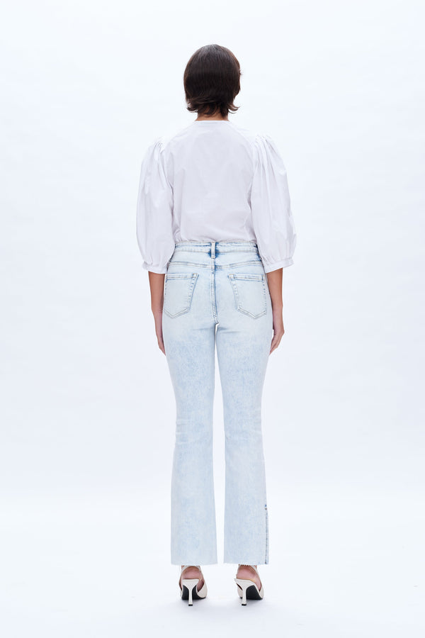 Slit Hem Bootcut Jeans-Flare & Bootcut-BAYEAS
