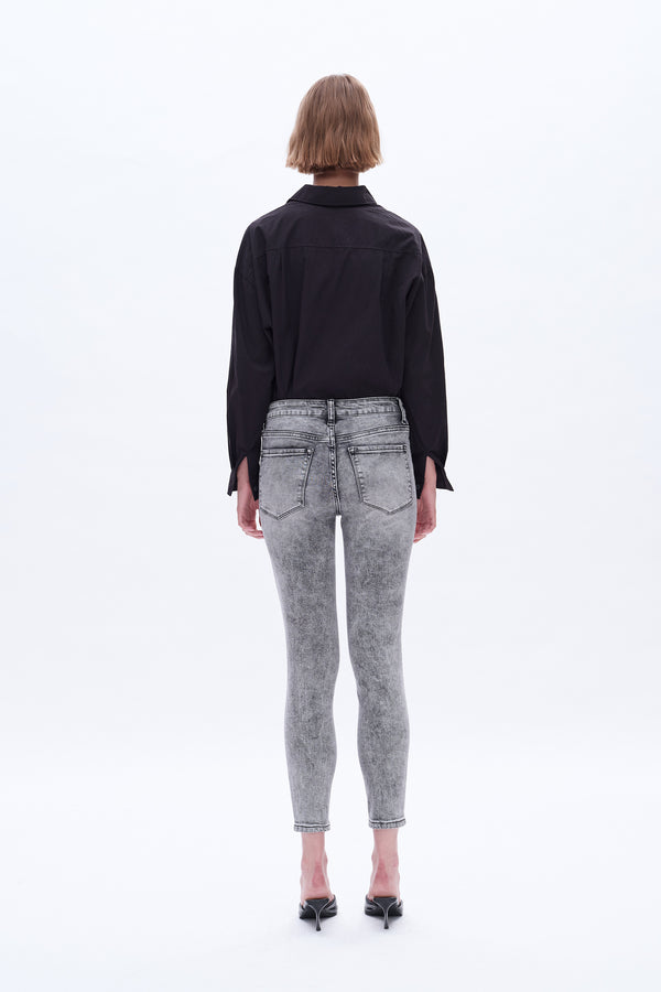 Mid Rise Skinny Jeans-Skinny-BAYEAS