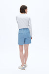 Relax Drawstring Denim Shorts-Shorts-BAYEAS