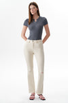 Emily High Rise Distressed Flare