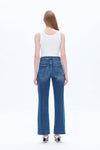 High Rise Relaxed Wide Leg Denim Jeans-Wide Leg-BAYEAS