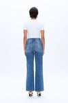 High Rise Wide Leg Denim Jeans-Wide Leg-BAYEAS