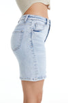 Jess High Rise Denim Shorts-Shorts-BAYEAS