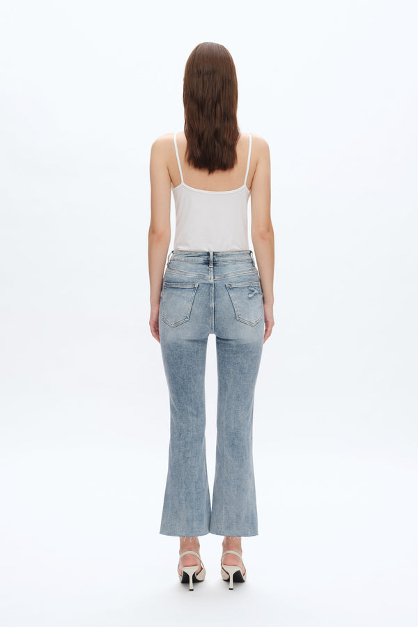 Betty High Rise Cropped Flare Jeans-Flare & Bootcut-BAYEAS