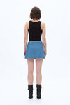 Mid Rise Mini Denim Skirt-Skirts-BAYEAS