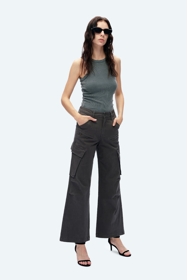 Fanny Cargo Wide Leg Jeans-Wide Leg-BAYEAS