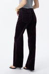Corduroy Mid Rise Wide Leg Jeans