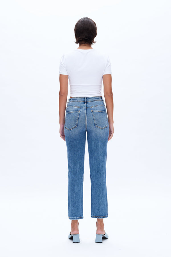 Sarah Relaxed Fit Jeans-Straight-BAYEAS