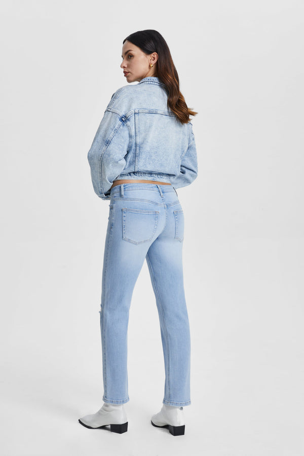 Ally Slim Straight Denim Jeans-Straight-BAYEAS
