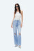 High Rise Wide Leg Denim Jeans-Wide Leg-BAYEAS