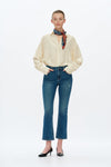 High Rise Flare Jeans-Flare-BAYEAS