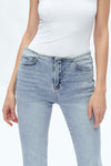 High Rise Bootcut Flare Denim Jeans-Flare & Bootcut-BAYEAS