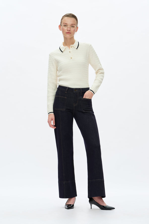 KATIA MID RISE WIDE LEG-Wide Leg-BAYEAS