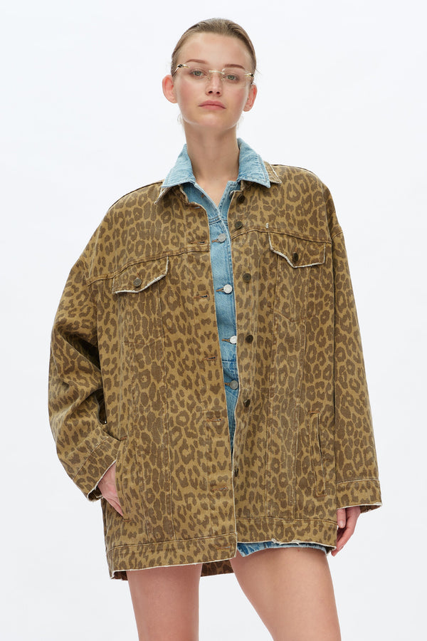 Relaxed Leopard Jacket-Jackets-BAYEAS