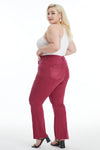 High Rise Ankle Distressed Flare Pants