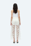 Embroidery High Rise Wide Leg Lace Denim Jeans With Rhinestone (最新版备份)-Wide Leg-BAYEAS