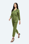 LS Jumpsuit With Front Patch Pockets