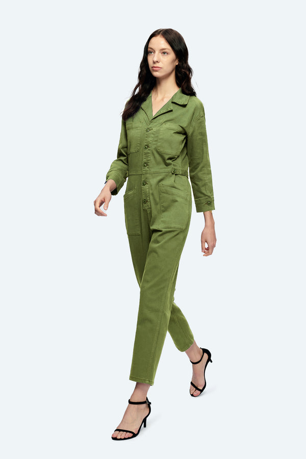 LS Jumpsuit With Front Patch Pockets