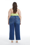 Mid Rise Wide Leg Crop Flare Jeans