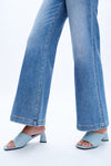 High Rise Wide Leg Denim Jeans-Wide Leg-BAYEAS