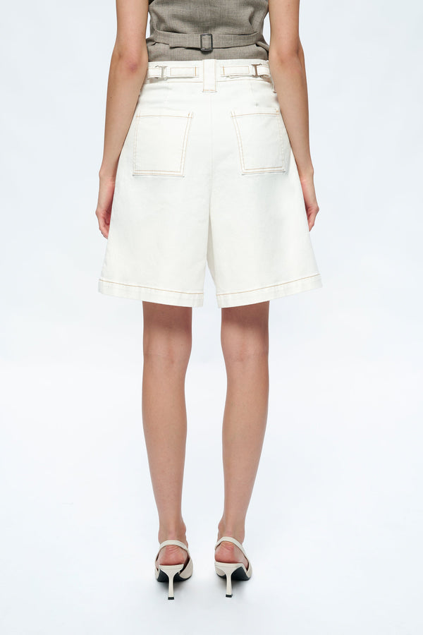 Timothy Drop Crotch Relax Denim Shorts-Shorts-BAYEAS