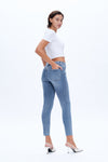 Classic Skinny Jeans Faded Wash-Skinny-BAYEAS